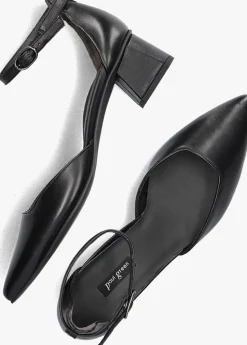 zwarte paul green sandalen met hak 3820