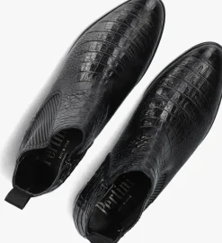 zwarte pertini enkellaarsjes 31097