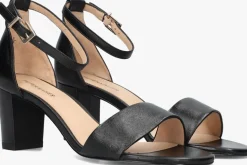 zwarte peter kaiser sandalen met hak 78340