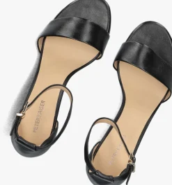 zwarte peter kaiser sandalen met hak 78340