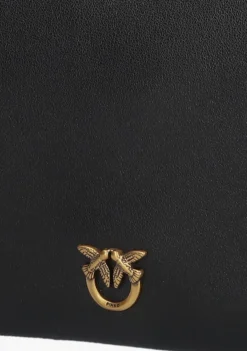 zwarte pinko schoudertas double mini