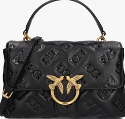 zwarte pinko schoudertas love lady puff