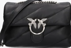 zwarte pinko schoudertas love puff classic