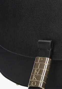 zwarte pinko schoudertas saddle mini