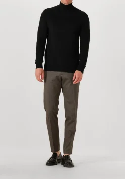 zwarte profuomo coltrui pullover roll neck merino
