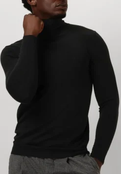 zwarte profuomo coltrui pullover roll neck