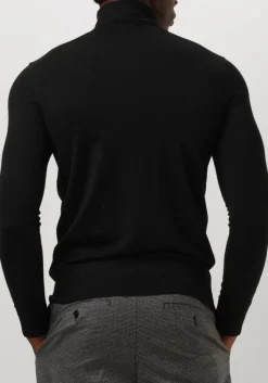 zwarte profuomo coltrui pullover roll neck