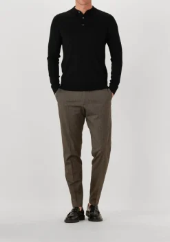 zwarte profuomo polo polo ls merino