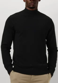 zwarte profuomo trui pullover mock