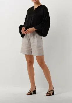 zwarte resort finest blouses satin balloon blouse