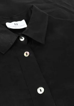 zwarte resort finest maxi jurk shirt dress