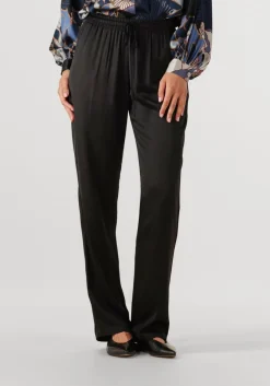 zwarte resort finest pantalon satin pants