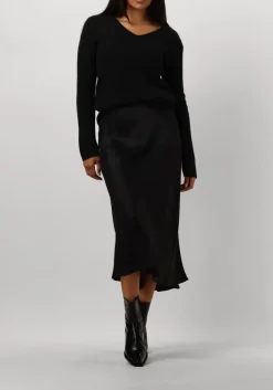 zwarte resort finest trui v-neck rib knit