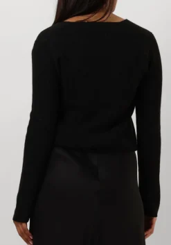 zwarte resort finest trui v-neck rib knit