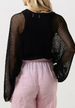 zwarte resort finest trui crochet sweater