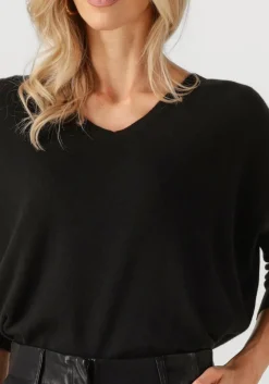 zwarte resort finest trui v-neck cape sweater