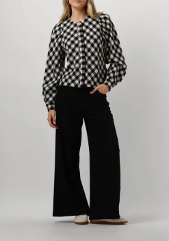 zwarte ruby tuesday vest meija blind placket top