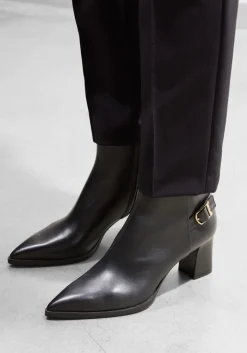 zwarte santoni enkellaarsjes 71846