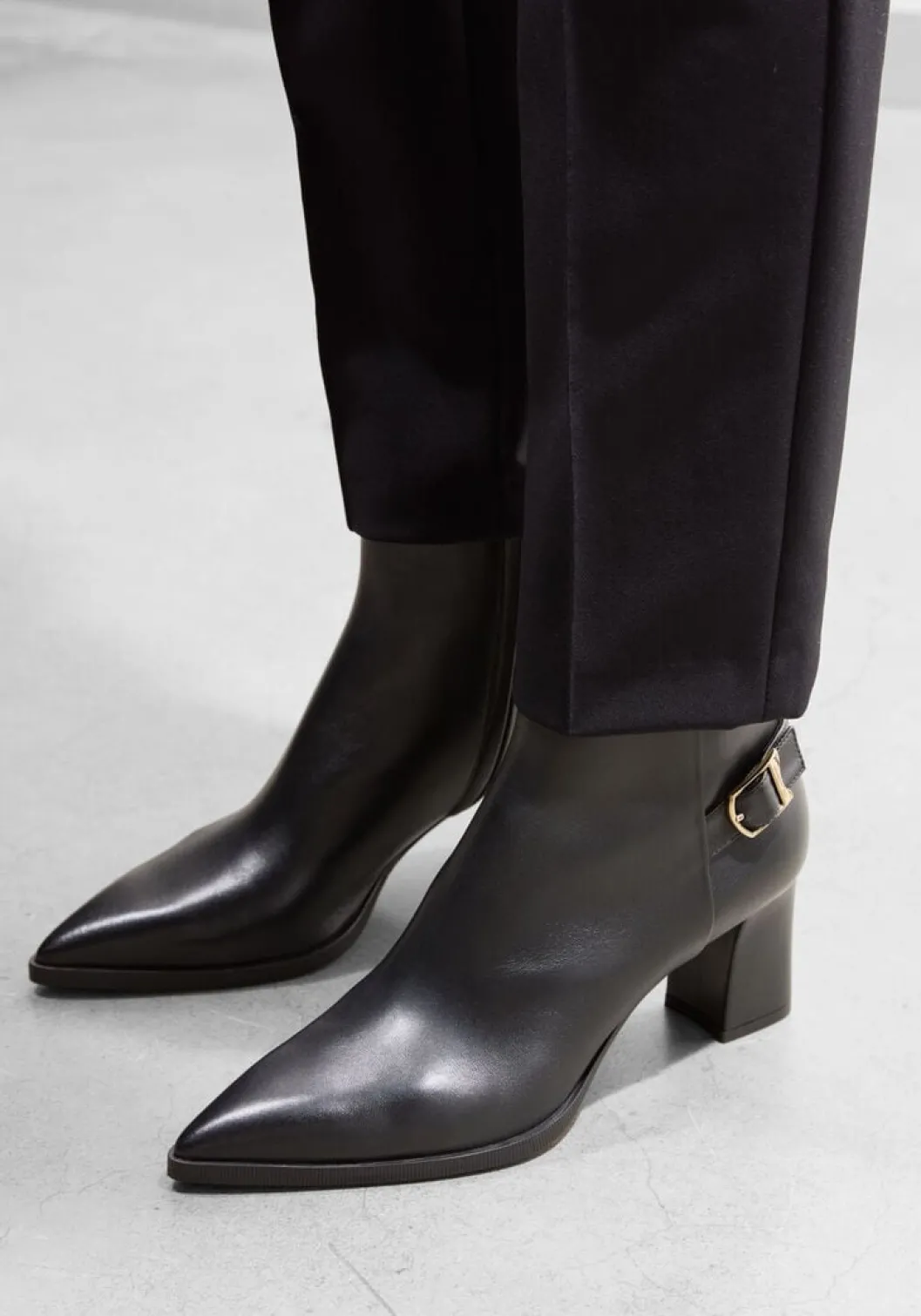 zwarte santoni enkellaarsjes 71846