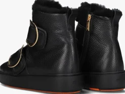 zwarte santoni hoge sneakers wbcd61038neap