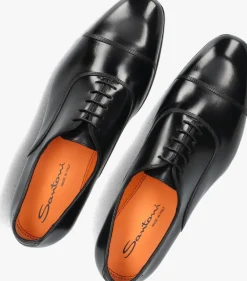 zwarte santoni nette schoenen 18883