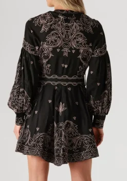 zwarte scarlett poppies mini jurk berite short dress