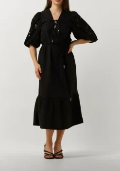 zwarte scarlett poppies midi jurk istanbul