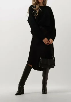 zwarte second female midirok eddy mw midi skirt