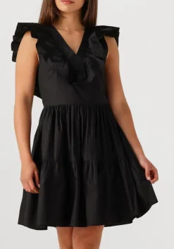 zwarte second female mini jurk zana dress