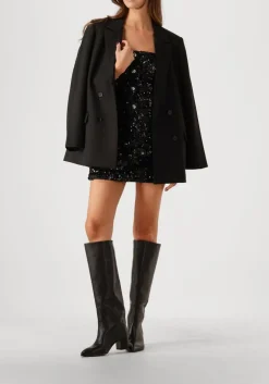 zwarte second female minirok flakes skirt