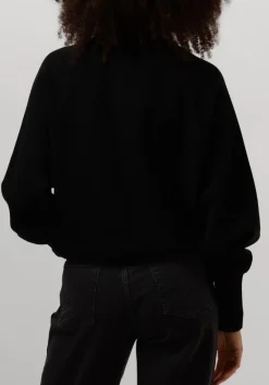 zwarte second female trui octavia knit t-neck