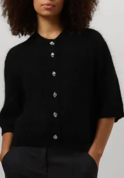 zwarte second female vest andria knit cardigan