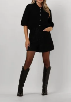 zwarte second female vest andria knit cardigan