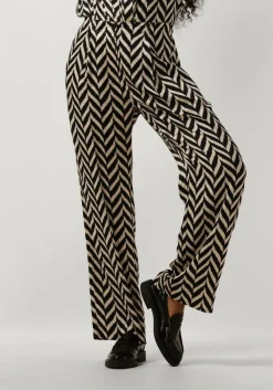 zwarte second female wijde broek ashlen trousers