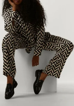 zwarte second female wijde broek ashlen trousers