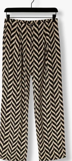 zwarte second female wijde broek ashlen trousers