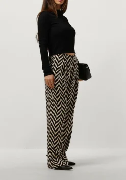 zwarte second female wijde broek ashlen trousers