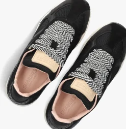 zwarte shabbies lage sneakers celia race