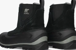 zwarte sorel chelsea boots buxton pull on