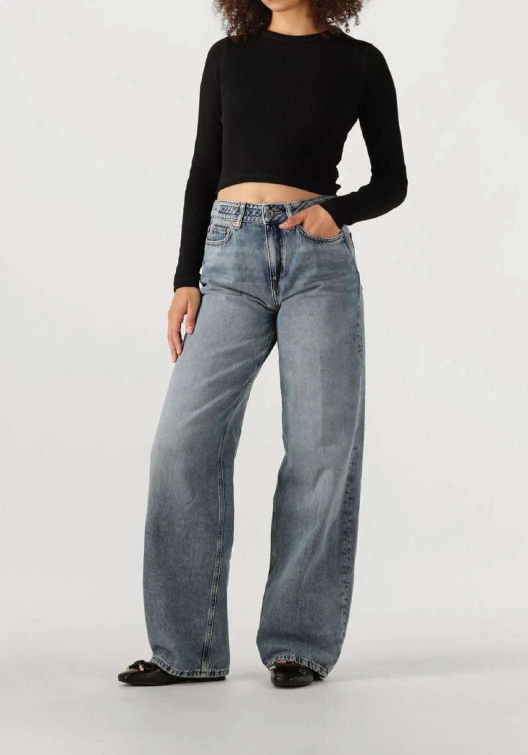 zwarte stefano lauran ballerina's ss36100