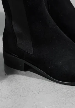 zwarte stefano lauran chelsea boots botin plano