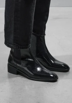 zwarte stefano lauran chelsea boots botin plano