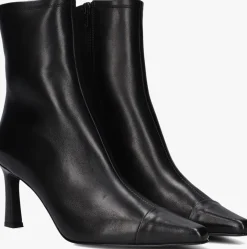 zwarte stefano lauran enkellaarsjes alba 1