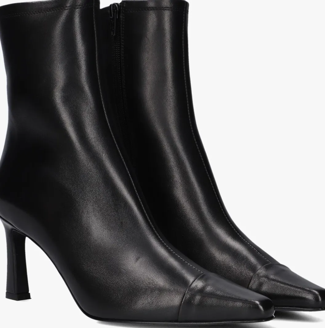 zwarte stefano lauran enkellaarsjes alba 1