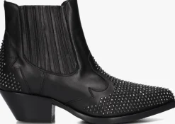 zwarte stefano lauran enkellaarsjes 9706r