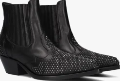 zwarte stefano lauran enkellaarsjes 9706r