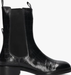 zwarte stefano lauran enkellaarsjes pe2046