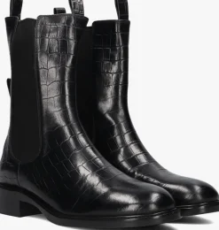 zwarte stefano lauran enkellaarsjes pe2046