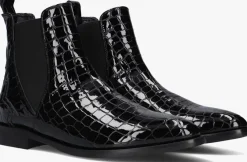 zwarte stefano lauran enkellaarsjes s3298