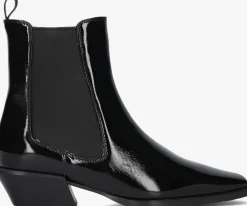 zwarte stefano lauran enkellaarsjes pe2104